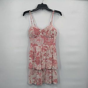 AUW Women's Flower Dress Pink Medium